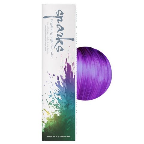 Sparks long lasting bright purple hair color