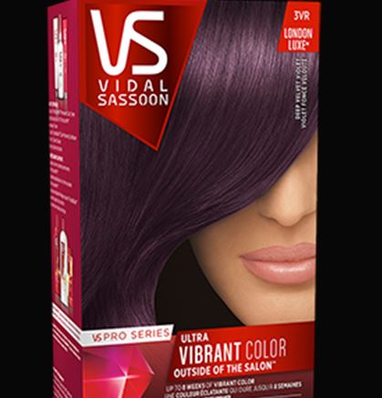 Vidal Sassoon violet hair color