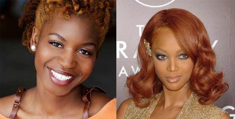 Ginger Hair Color Dye On Dark Skin Chart Formula With