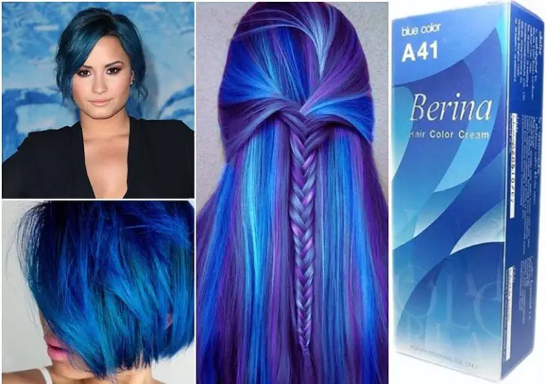 bright blue dye dark hair