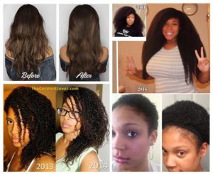 Coconut Oil For Black African American Hair Before And After Results Hair Mag