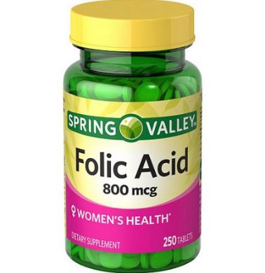 Folic acid for hair growth