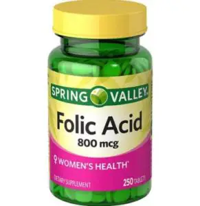 Folic acid for hair growth