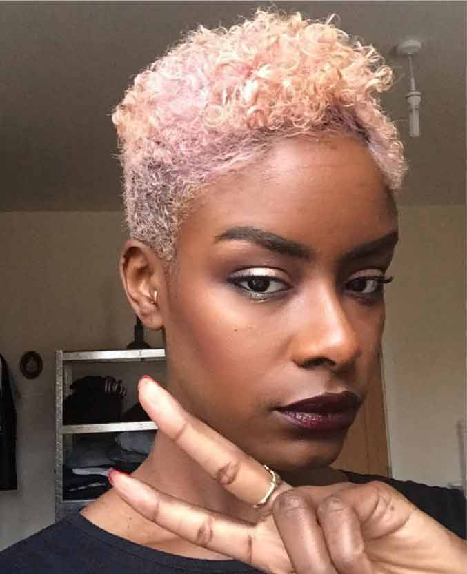 Rose Gold hair ideas on Dark Skin