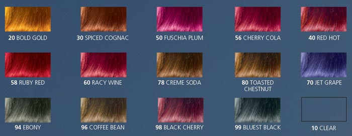 Directions Hair Color Chart