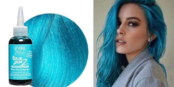 permanent color hair dye blue