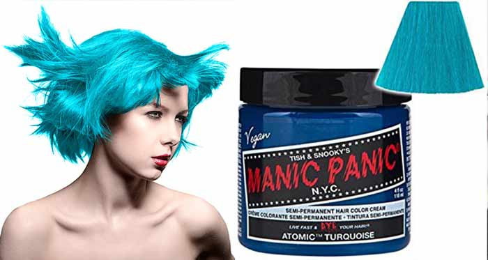 best turquoise hair dye brands manic panic