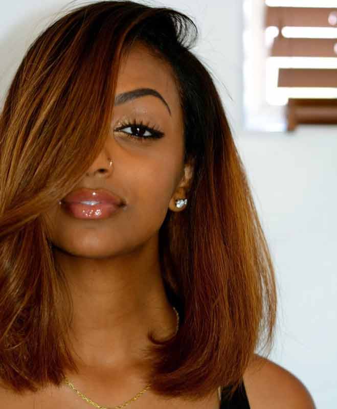 Pictures of black women with blonde hair color