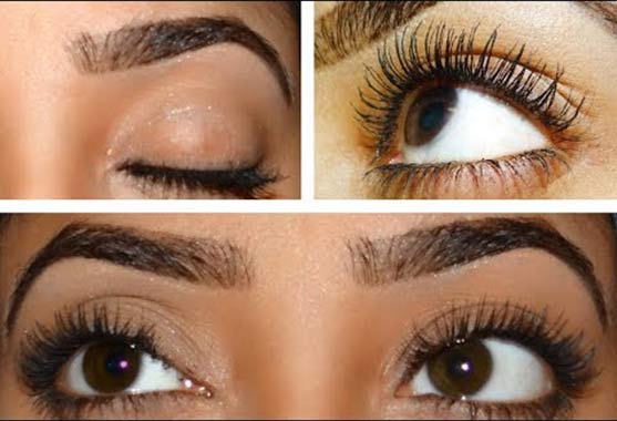 Castor Oil for eyebrow and eyelashes before and after pictures