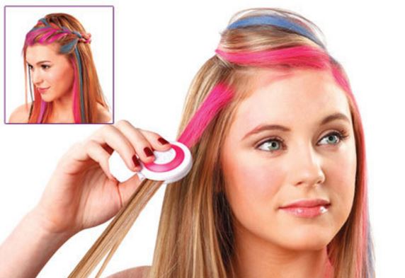 2. "Temporary Hair Chalk Set - 12 Colors Non-Toxic Washable Hair Dye for Kids, Teens, and Adults - Perfect for Parties, Cosplay, and Halloween Costumes - Includes Black, Brown, Blonde, and More" - wide 1