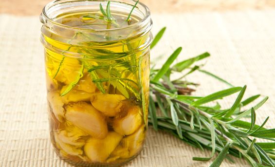 Olive oil and garlic oil for fast hair growth