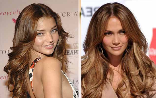 Celebrities with bronze hair color pictures