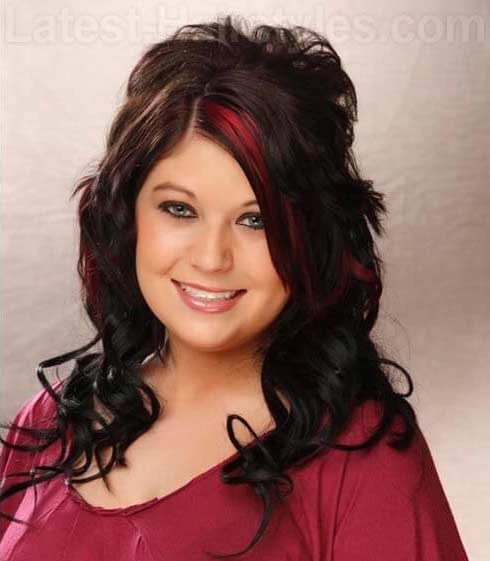 Twp tone -dark brown base red magenta highlights